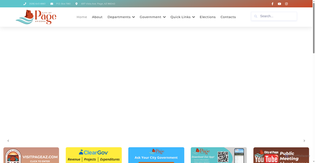 Security scan screenshot of http://pageaz.gov/