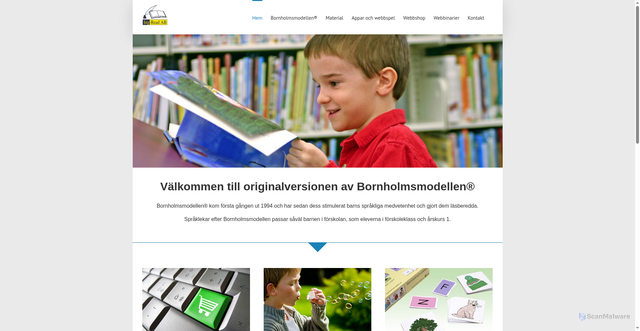 Security scan screenshot of https://bornholmsmodellen.se