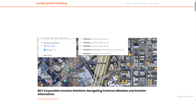 Security scan screenshot of https://kanvasmotionworks-dpdlrkac2dle.edgeone.app/bkv-corporation-investor-relations.html