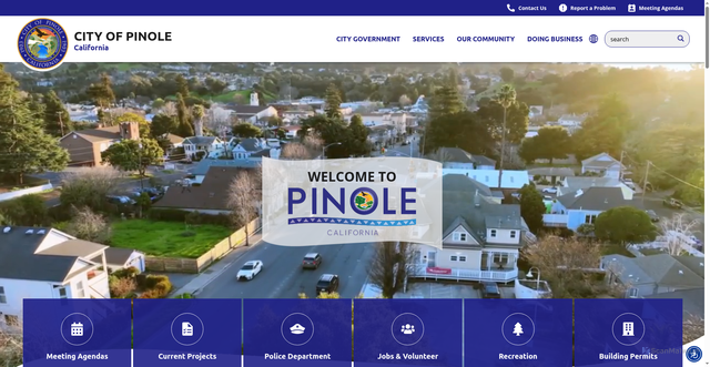 Security scan screenshot of https://www.pinole.gov/