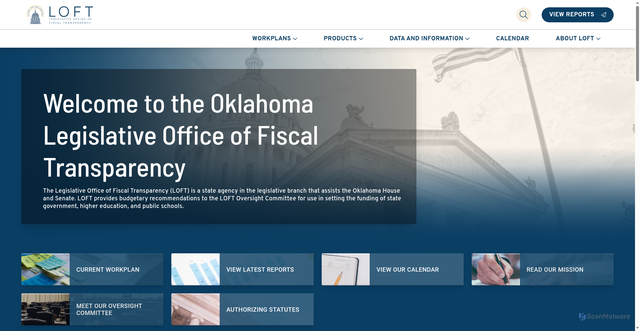 Security scan screenshot of https://okloft.gov/