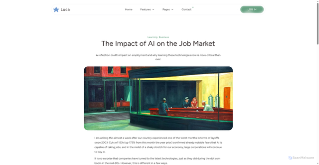 Security scan screenshot of https://ask-luca.pages.dev/blog/post-6/
