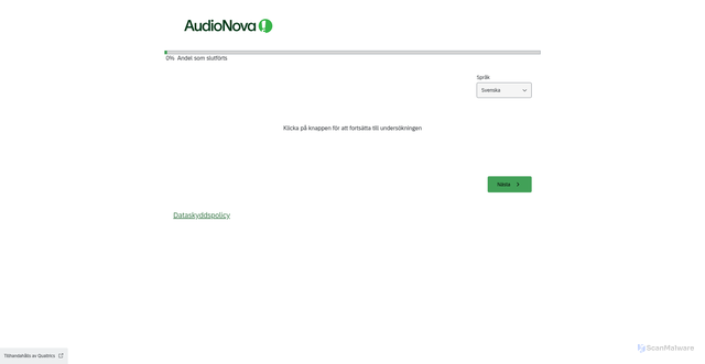 Security scan screenshot of https://sonovaaccx.qualtrics.com/jfe/form/SV_5A8uBJ7kpbtDQy2?Q_DL=trE8e0hWIT2aMKv_5A8uBJ7kpbtDQy2_CTR_z8haUIaAgCySxf2