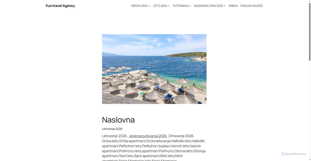 Security scan screenshot of https://funtravel.rs/