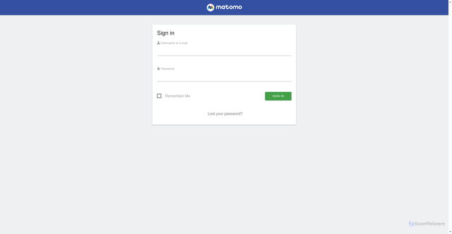 Security scan screenshot of https://matomo.regionhalland.se/