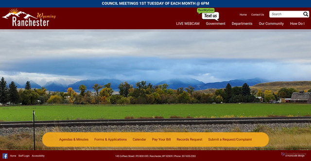 Security scan screenshot of https://www.ranchesterwy.gov/