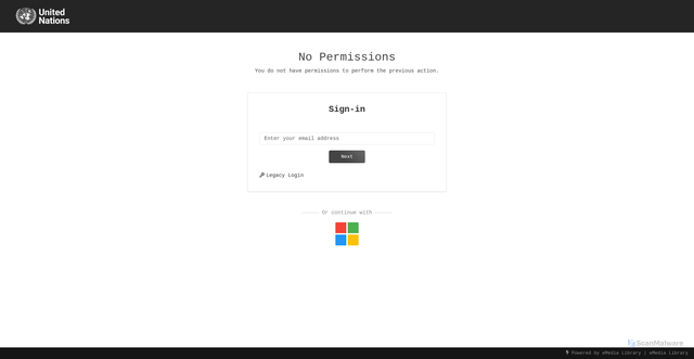 Security scan screenshot of https://unitednations.entermediadb.net