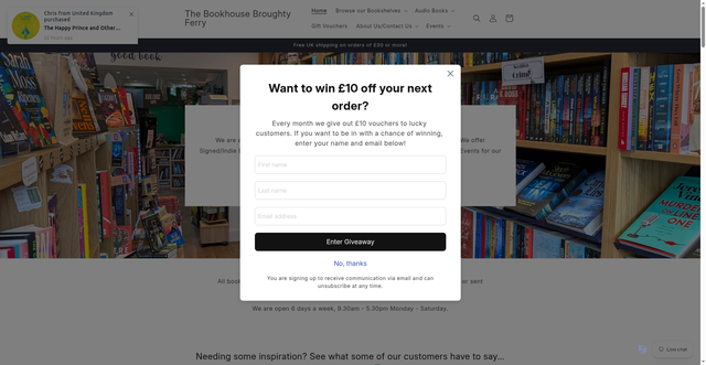 Security scan screenshot of https://thebookhousebroughtyferry.pro/