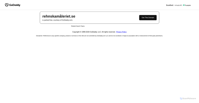 Security scan screenshot of https://xn--rehnskamleriet-sib.se