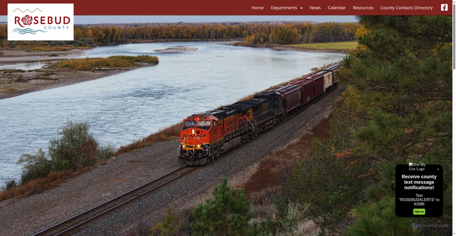 Security scan screenshot of https://rosebudcountymt.gov/