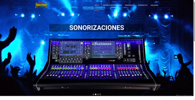 Security scan screenshot of https://sonivision.es