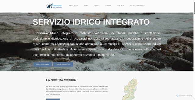 Security scan screenshot of https://www.sivsrl.eu/