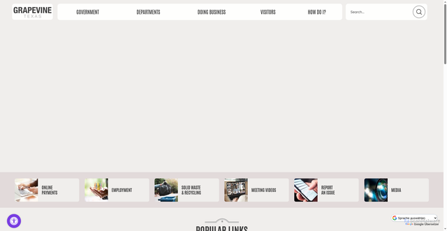 Security scan screenshot of https://www.grapevinetexas.gov/