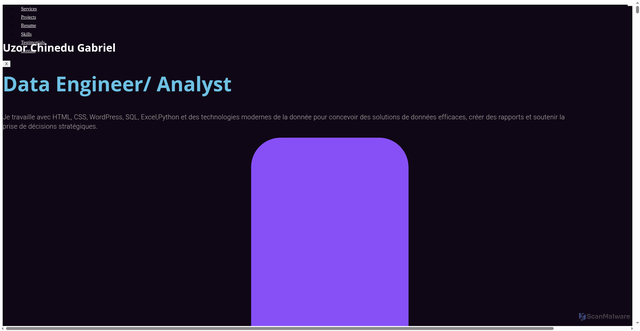 Security scan screenshot of https://portfolio-system.pages.dev/portfolio/210/