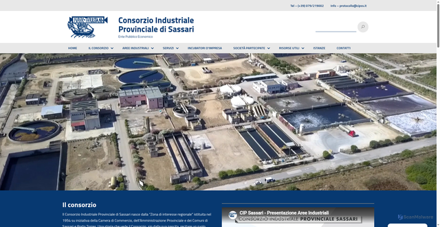Security scan screenshot of https://www.cipsassari.it