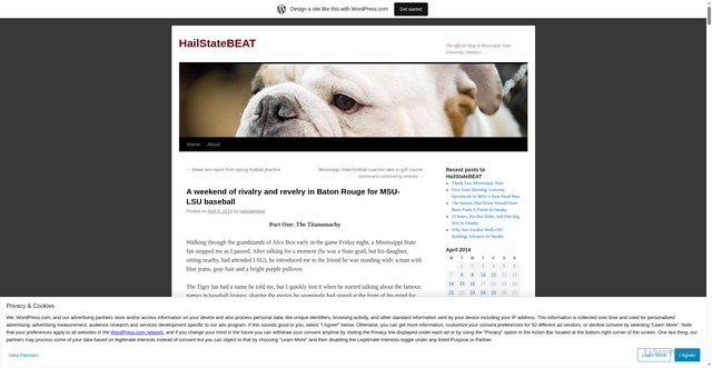 Security scan screenshot of https://hailstatebeat.wordpress.com/2014/04/08/a-weekend-of-rivalry-and-revelry-in-baton-rouge-for-msu-lsu-baseball/