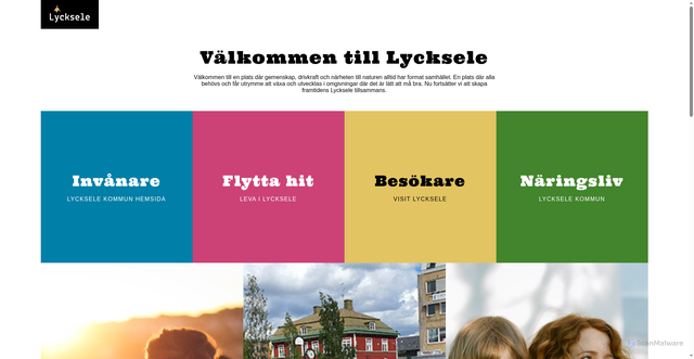 Security scan screenshot of http://www.lycksele.se
