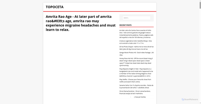 Security scan screenshot of https://cepotator.pages.dev/post/amrita-rao-age/