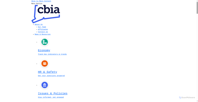 Security scan screenshot of https://www.cbia.com/governor/