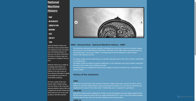 Security scan screenshot of https://www.rnsubmus.co.uk/
