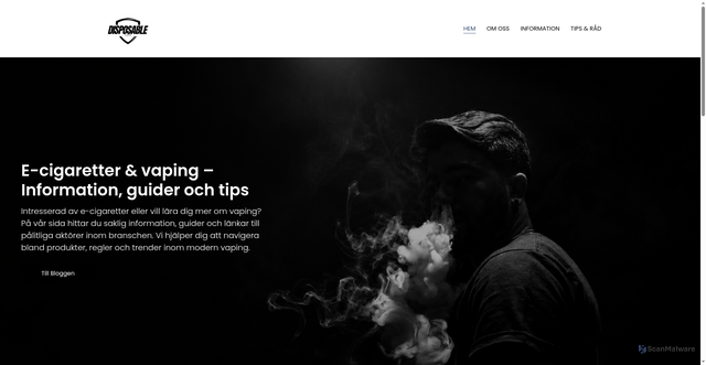 Security scan screenshot of https://disposable-vape.se
