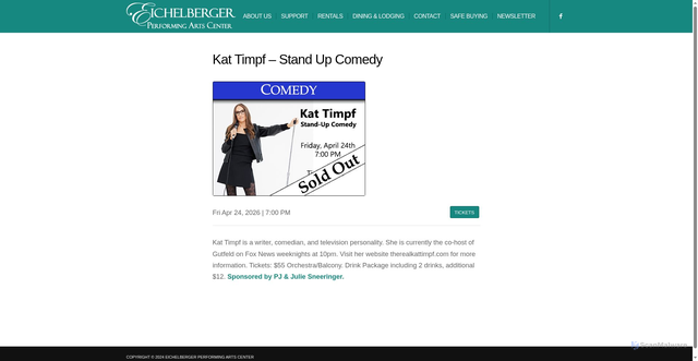 Security scan screenshot of https://theeich.org/ovationtix_series/kat-timpf-stand-up-comedy/