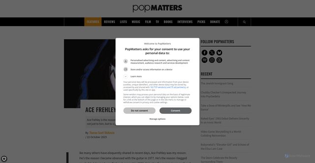 Security scan screenshot of https://www.popmatters.com/ace-frehley-is-why-i-love-music