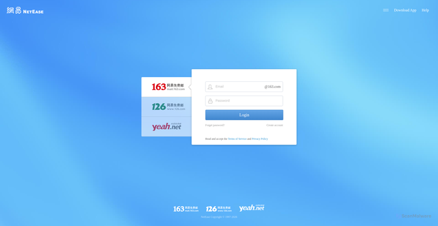 Security scan screenshot of https://hw.mail.163.com