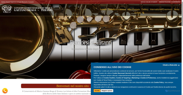 Security scan screenshot of https://www.istitutobraga.it/
