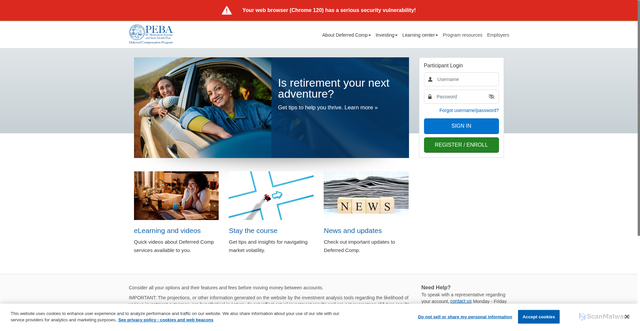 Security scan screenshot of https://southcarolinadcp.empower-retirement.com