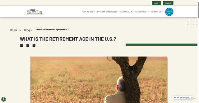 Security scan screenshot of https://yourmoneyvehicle.com/planning/retirement-age/