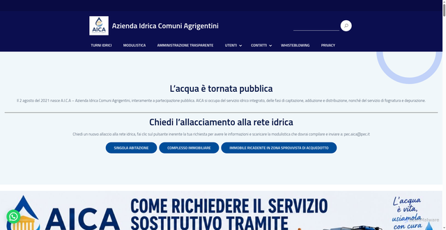 Security scan screenshot of https://www.aicaonline.it