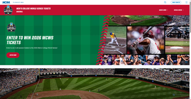 Security scan screenshot of https://www.ncaatickets.com/championship/mens-college-world-series