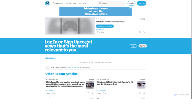 Security scan screenshot of https://mxmnews.com/article/d3256117-5924-45de-8ed3-1b497613bfc1