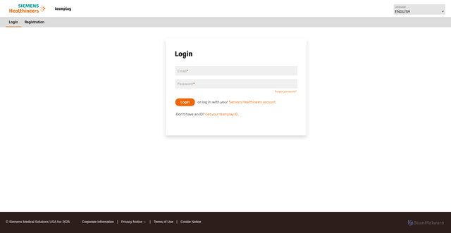 Security scan screenshot of https://webclient.us.api.teamplay.siemens-healthineers.com