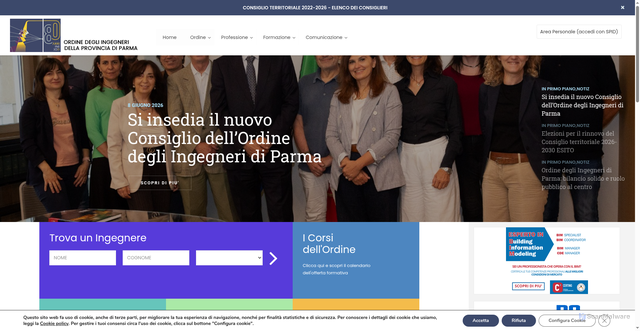 Security scan screenshot of https://www.ordingparma.it