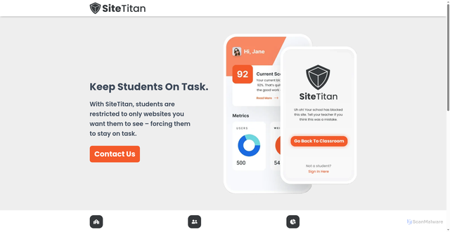 Security scan screenshot of https://sitetitan.org