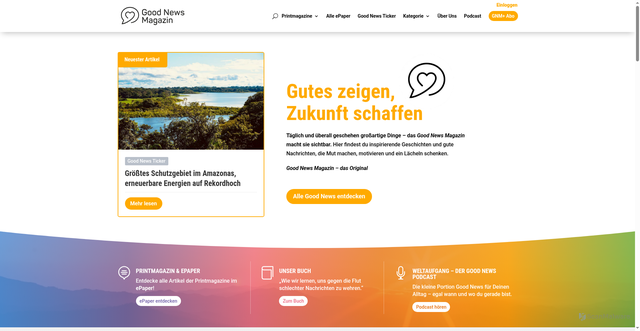Security scan screenshot of https://goodnews-magazin.de