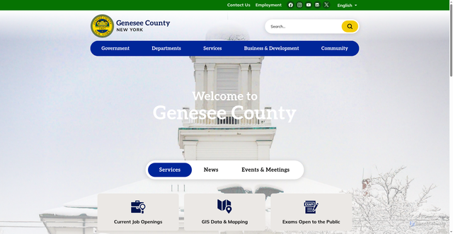 Security scan screenshot of https://www.geneseeny.gov/