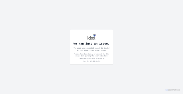 Security scan screenshot of https://cheshireeast-lc.idoxcloud.com