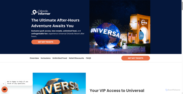 Security scan screenshot of https://meetup.orlandoinformer.com/