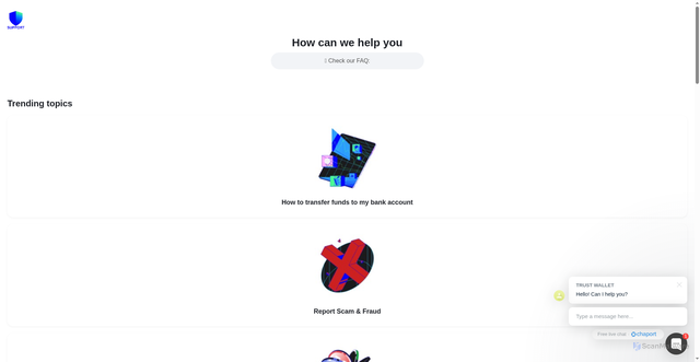 Security scan screenshot of http://help-cylx.vercel.app/trust-open-support.html