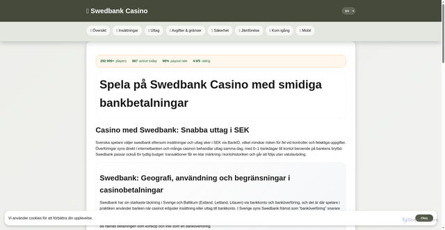 Security scan screenshot of http://swedbankcasino.com