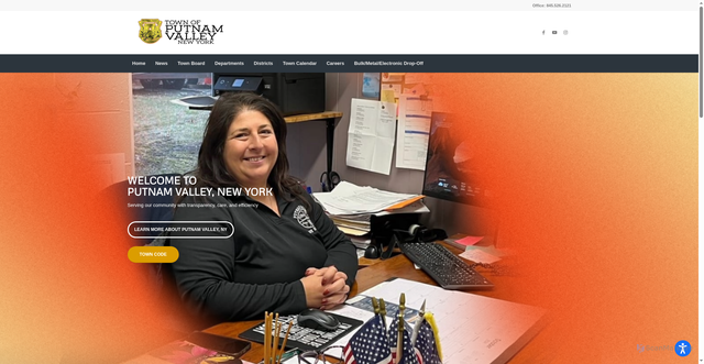 Security scan screenshot of https://www.putnamvalley.gov/