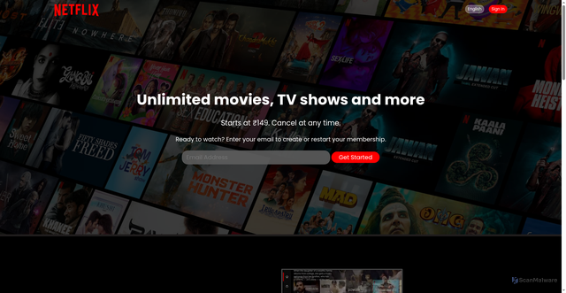 Security scan screenshot of http://www.netflix-clone-silk-ten.vercel.app/