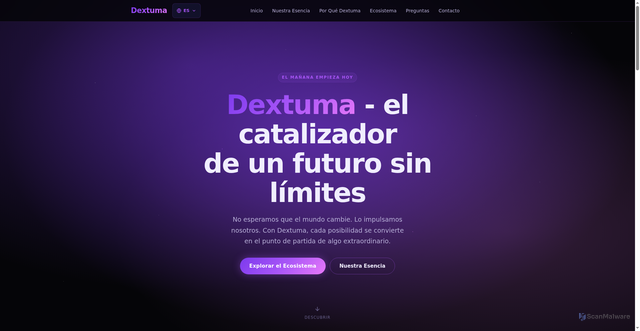 Security scan screenshot of https://dextuma.net/