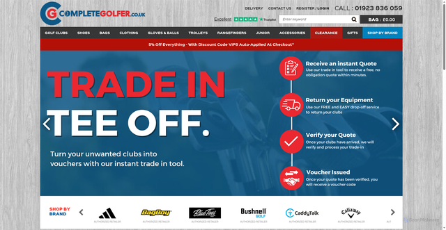 Security scan screenshot of https://completegolfer.co.uk