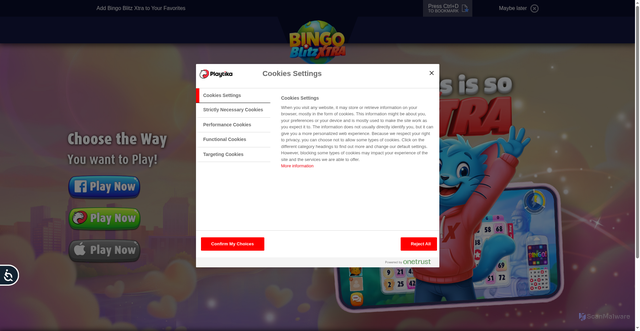 Security scan screenshot of https://play.bingoblitz.com