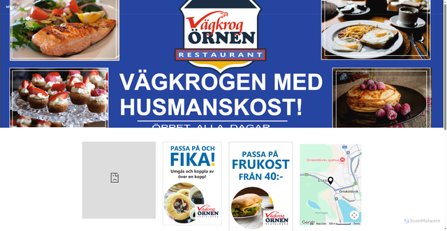 Security scan screenshot of https://vagkrogen.se