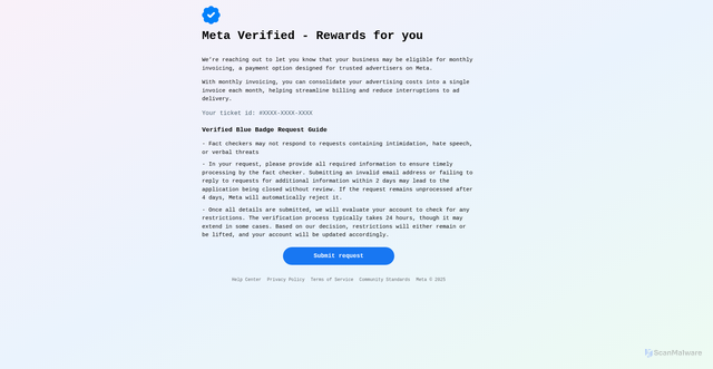 Security scan screenshot of business-verification-mu.vercel.app
